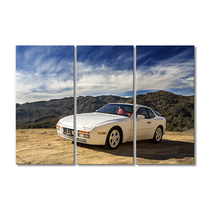 

Модульная картина Artel «Горы и белая машина» 3 модуля 80x120 см