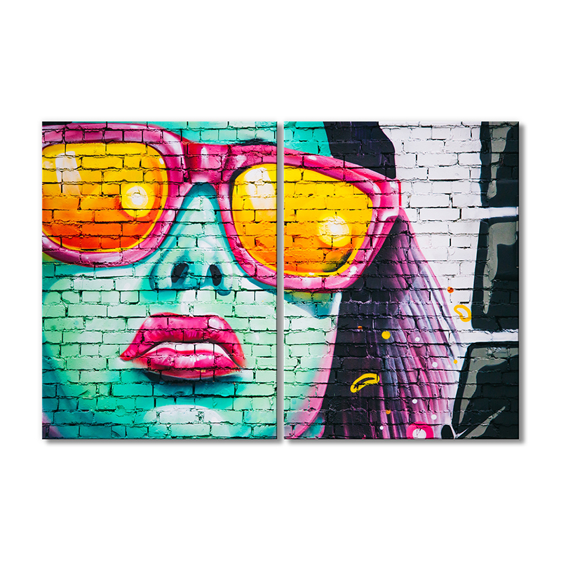 

Модульная картина Artel «Граффити - женский портрет» 2 модуля 120x180 см