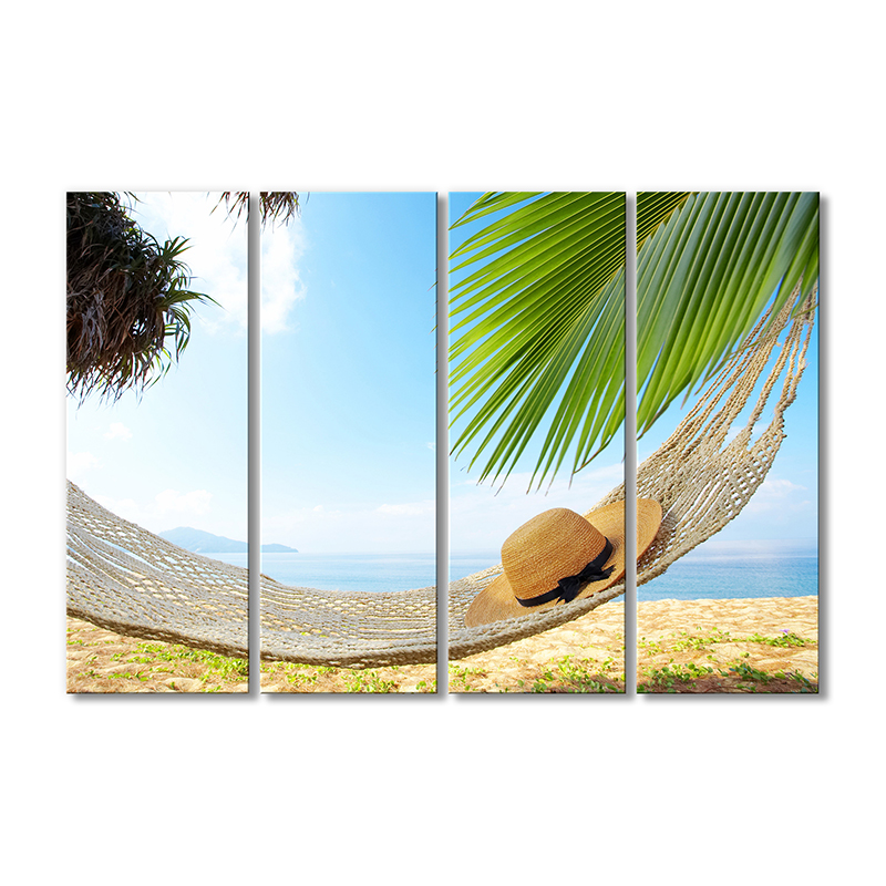 

Модульная картина Artel «Гамак под пальмами» 4 модуля 60x90 см