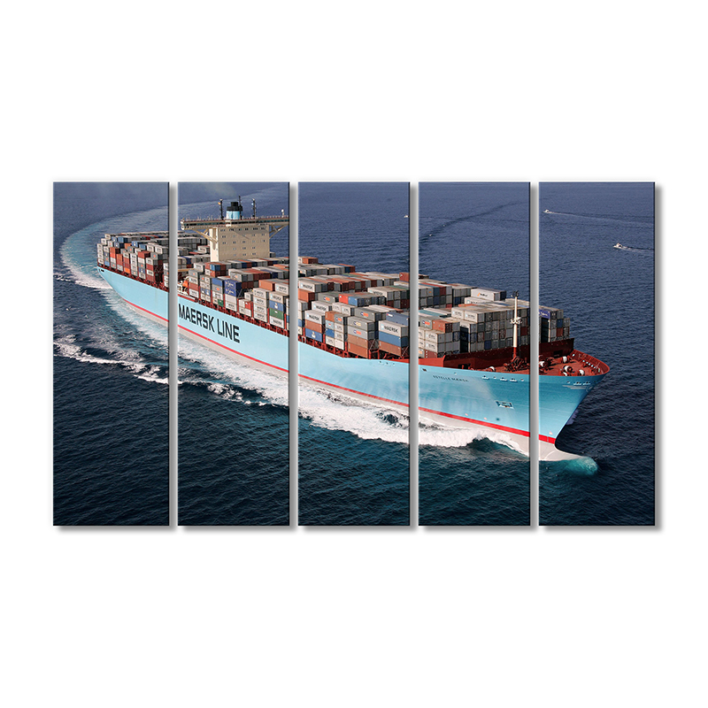 

Модульная картина Artel «Грозовые морские корабли» 5 модулей 120x180 см
