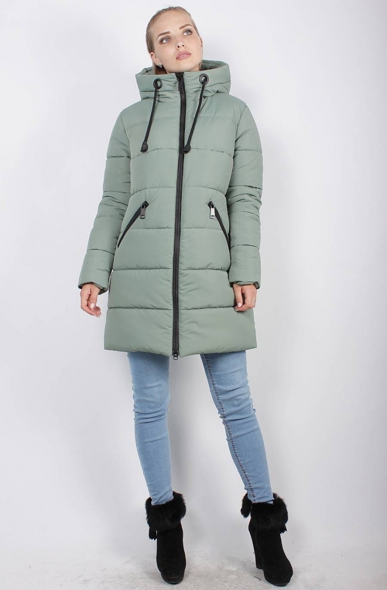 

Зимняя куртка К 30-03, цвет: Оливковый, Murenna Furs, размер 48