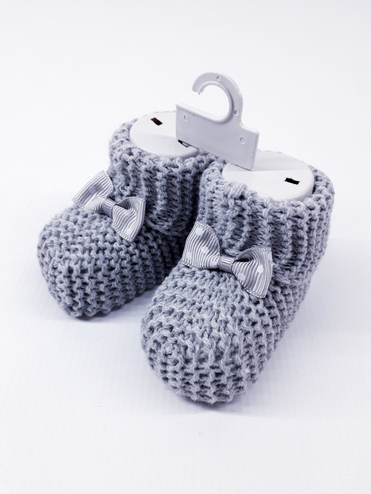 

Вязанные пинетки Kilinc bebe 25333 8см(р) серый