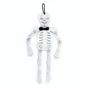 

Декор Скелет Джентльмен блестящий Halloween 19-544WT (NAT05138)