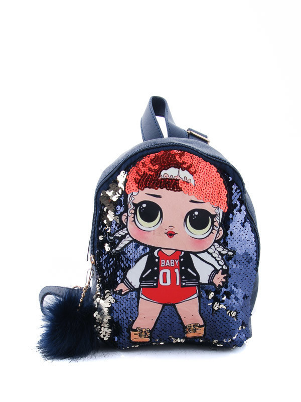 

Детские рюкзаки деми Prime 883 blue-navy для девочки Синий р.20x20x10