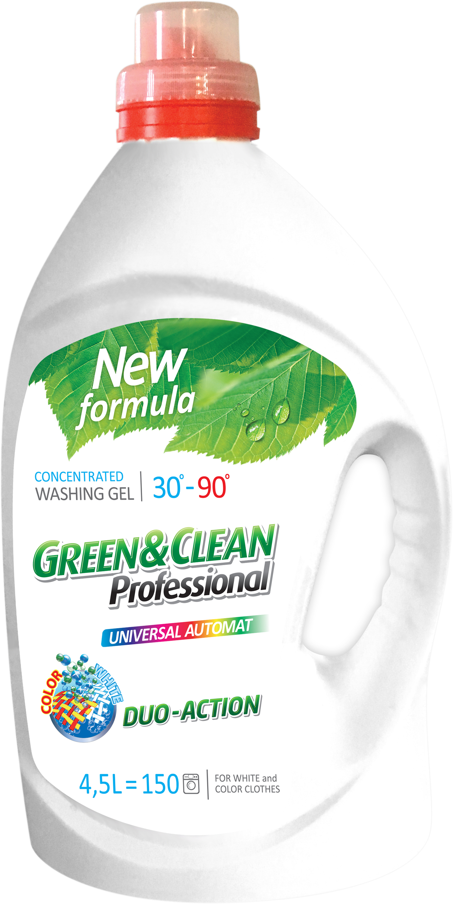 

Универсальный гель Green&Clean Professional для цветной и белой одежды 4.5 л (﻿4823069707187)