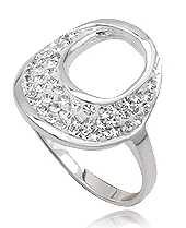 

Кольцо TN259.Серебро 925 с кристаллами Swarovski. Размер 17 и 18