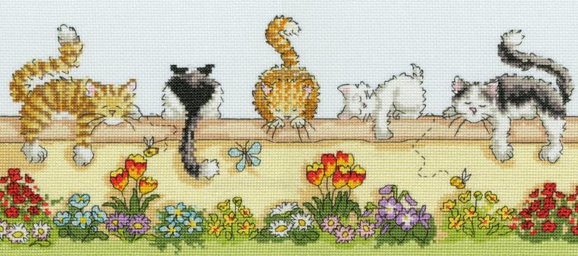 

Набор для вышивания крестом Lazy Cats Ленивые кошки XGR1 Bothy Threads