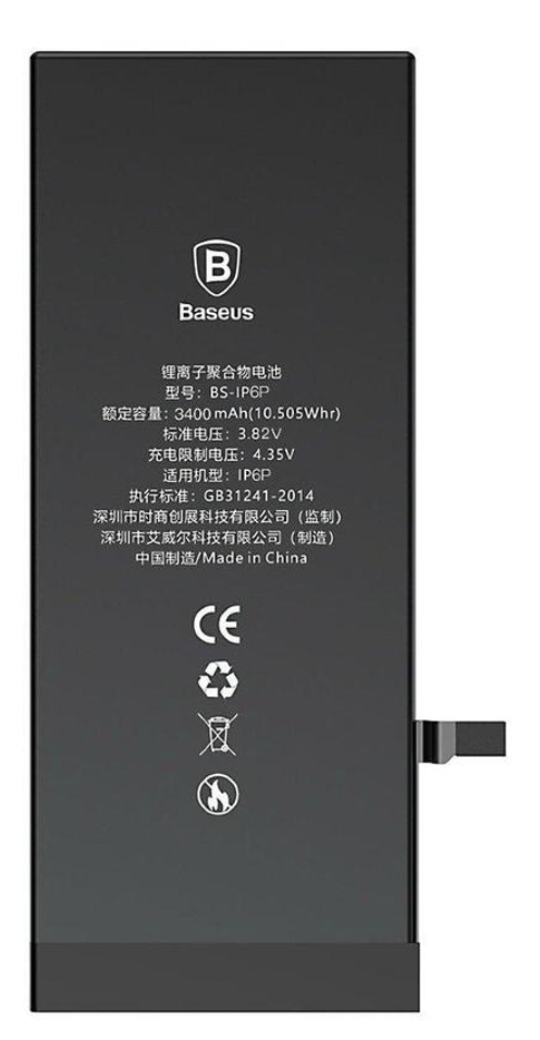 

Аккумуляторная батарея (АКБ) для iPhone 6 Plus, 3400mAh, оригинал, Baseus Original (PRC)