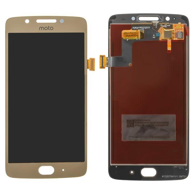 

Дисплей для мобильного телефона Moto G5/XT1670/XT1672/XT1675/XT1676, золотой, с тачскрином, ORIG