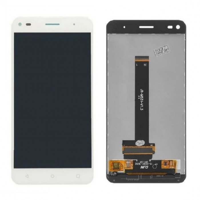 

Дисплей для мобильного телефона Fly FS507, белый, с тачскрином