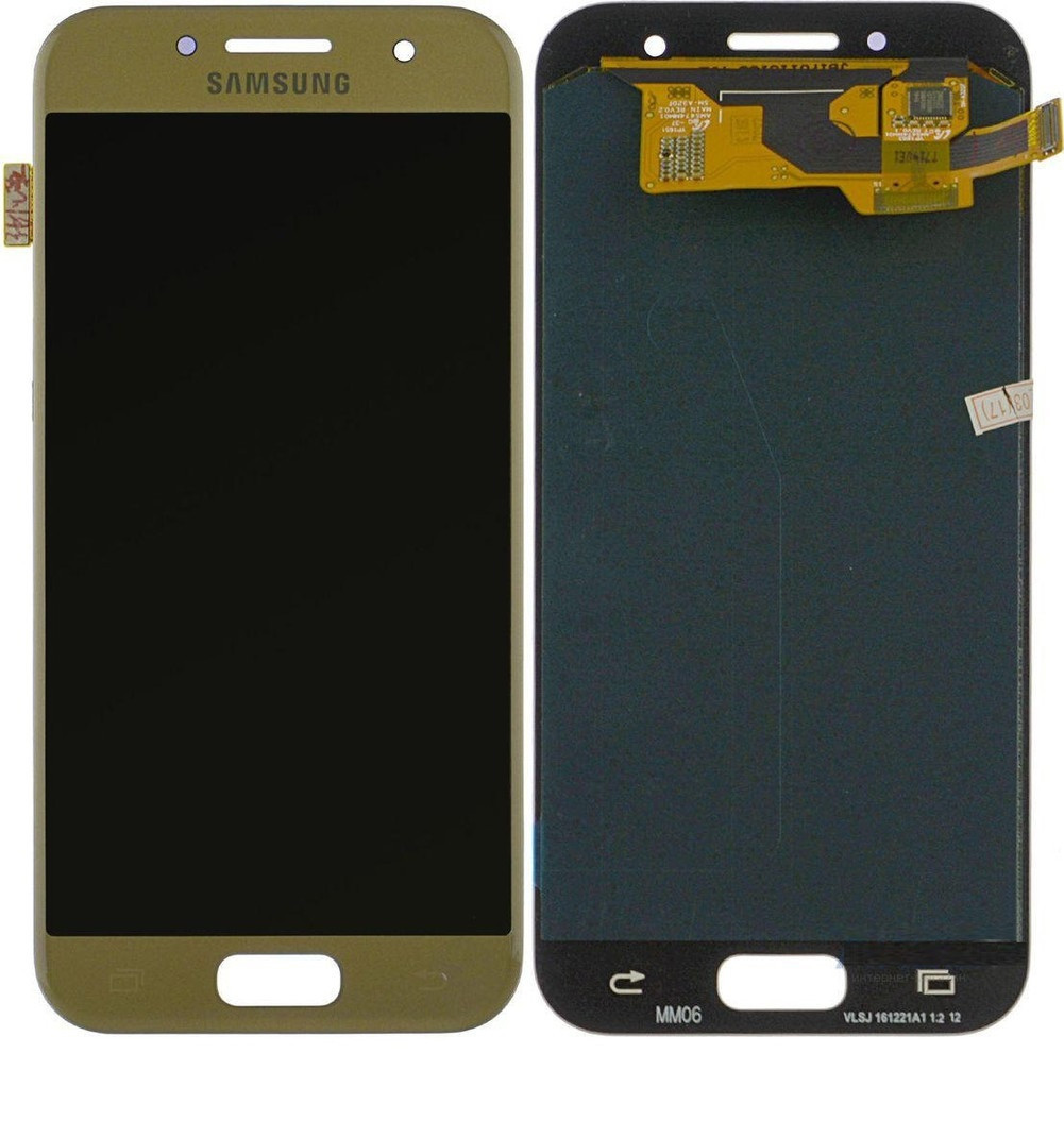 

Дисплей для мобильного телефона Samsung A3 2017/A320, золотой, с тачскрином, OLED [High Copy]