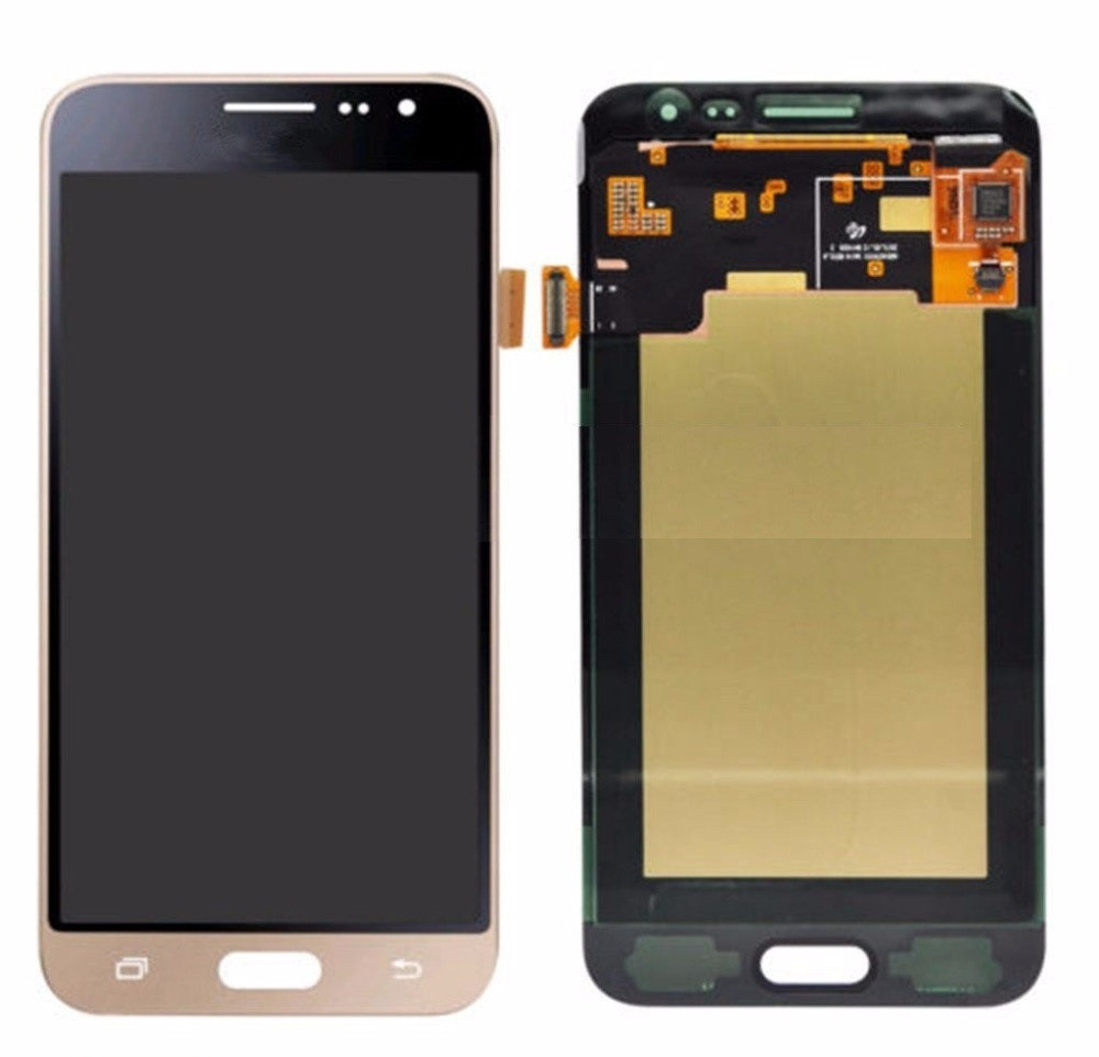 

Дисплей для мобильного телефона Samsung J3 2016/J320, золотой, с тачскрином, TFT, AAA (яркость регулируется)