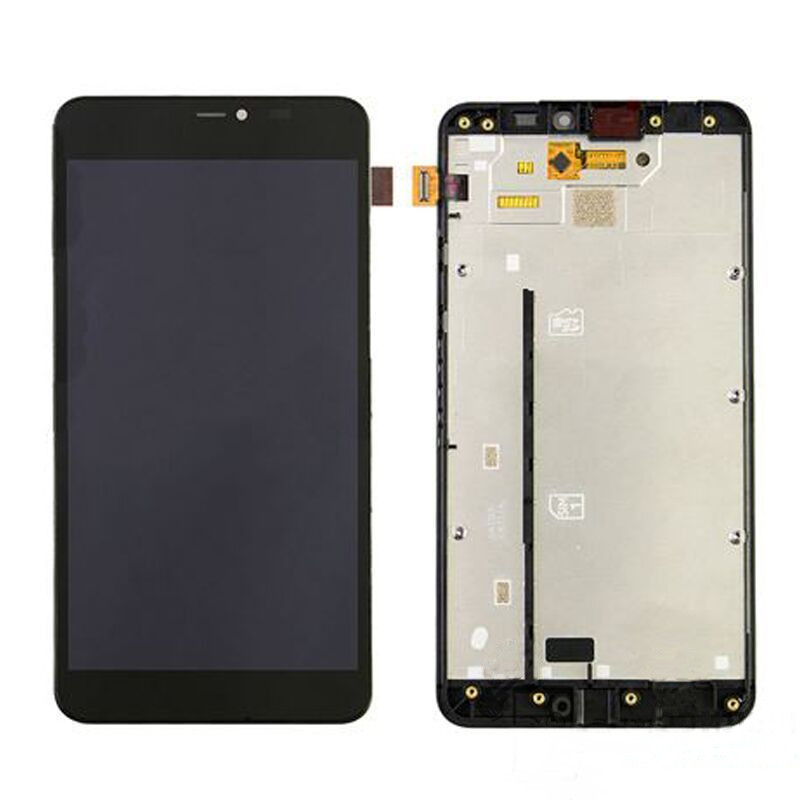 

Дисплей для мобильного телефона Nokia Lumia 650, черный, с тачскрином, с рамой