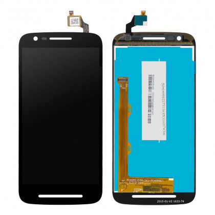 

Дисплей для мобильного телефона Moto E3/XT1700, черный, с тачскрином, ORIG