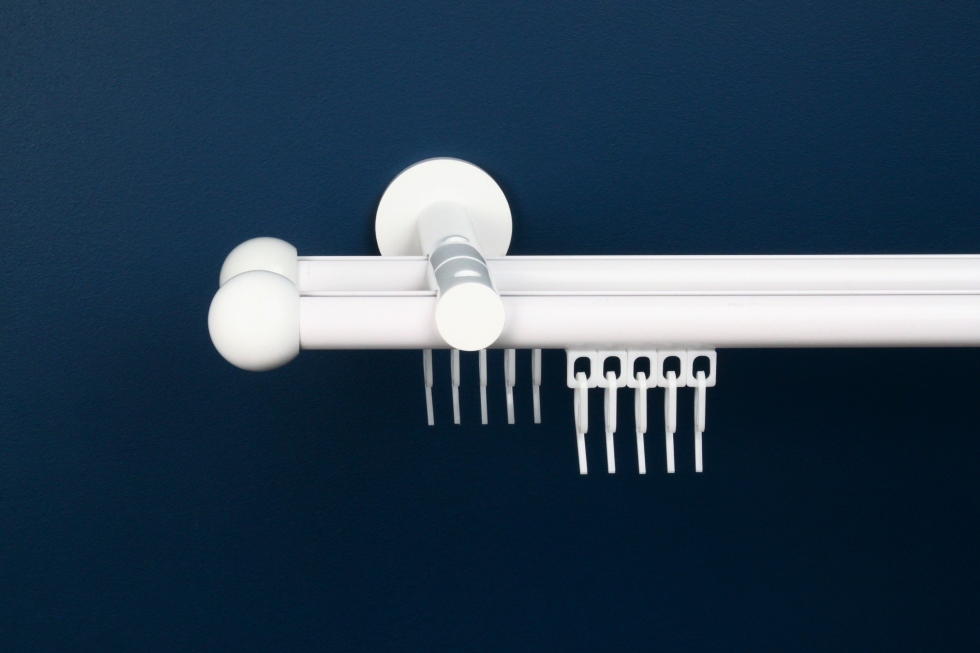 

Карниз настінний 2-рядний Homs Decor імпресіонний 300 см Білий. Насадка Шар