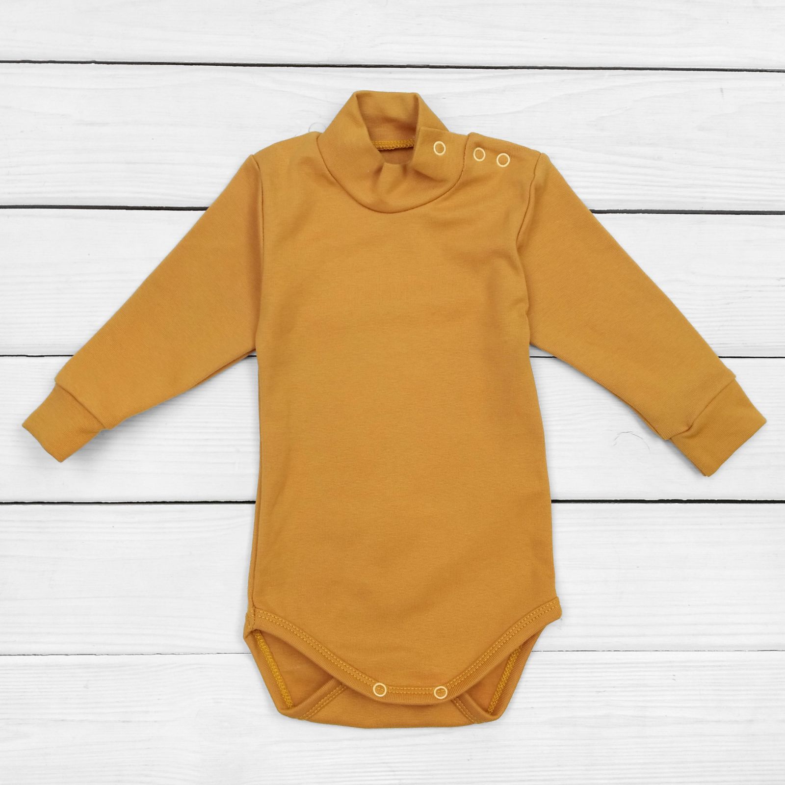 

Боди Dexter`s гольф однотонный pumpkin 74 см горчичный