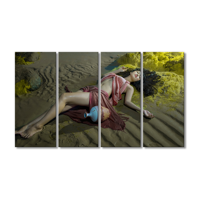 

Модульная картина Artel «Девушка лежит на песке» 4 модуля 80x120 см
