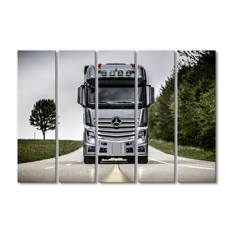 

Модульная картина Artel «Грузовик мерседес Бенц mp4» 5 модулей 80x120 см