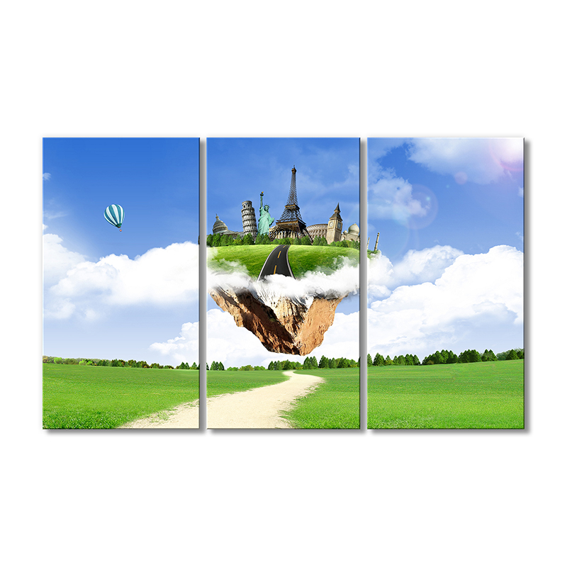 

Модульная картина Artel «Городские достопримечательности над землей» 3 модуля 60x90 см