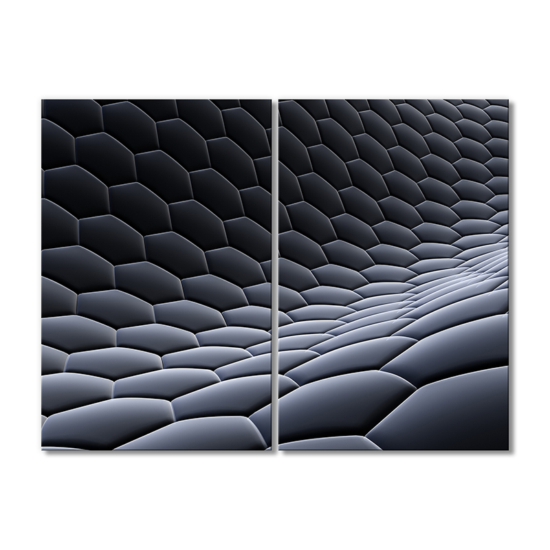 

Модульная картина Artel «Графитовые соты» 2 модуля 120x180 см