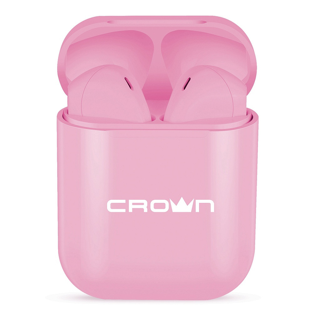 

Беспроводные наушники Crown CMTWS-5005 PINK (TWS Bluetooth V5.0)