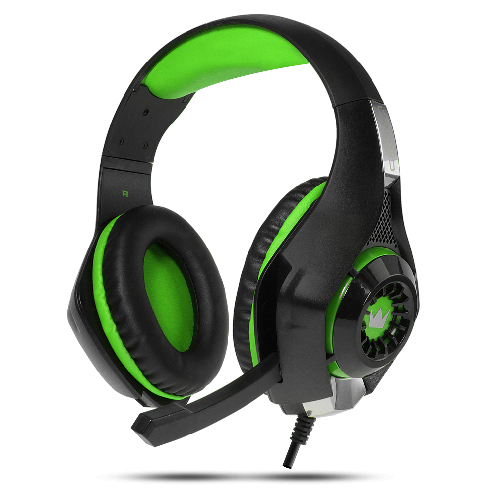 

Наушники игровые с микрофоном CROWN CMGH-101T Green