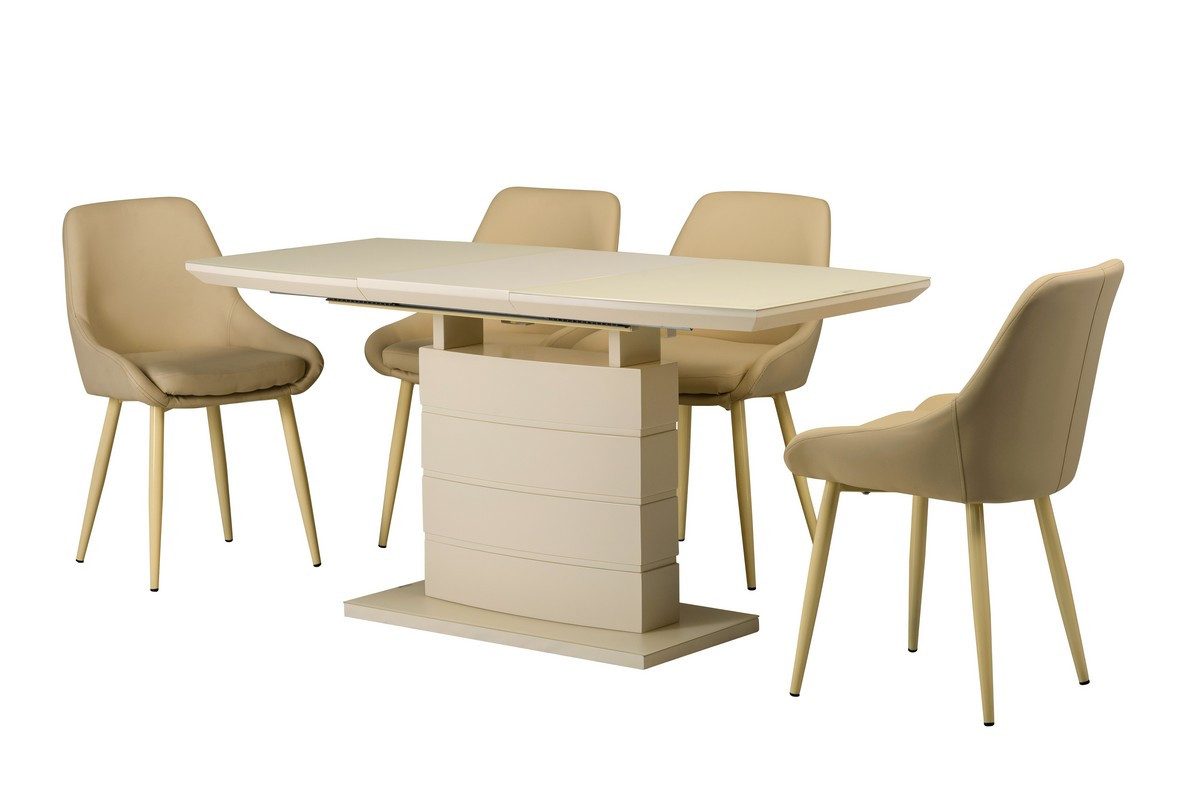 

Стол раскладной Vetro Mebel МДФ+матовое стекло TMM-50-2 молочный