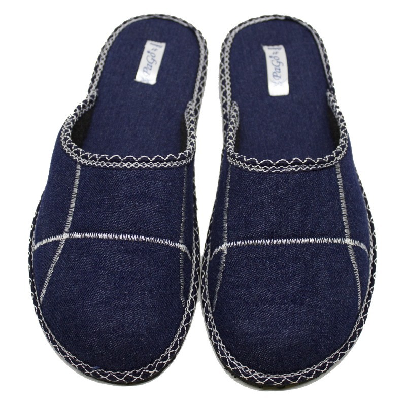 

Комнатные мужские тапочки Pago Jeans М-030302 47 Синие