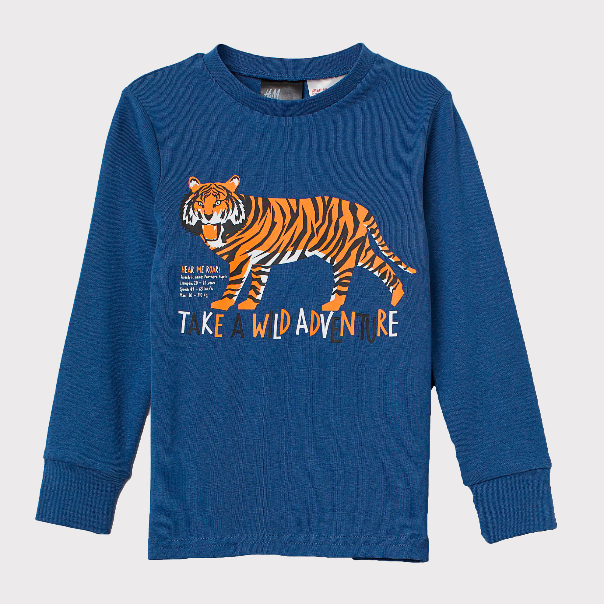 

Лонгслив H&M 9997833 128-134 см Синий