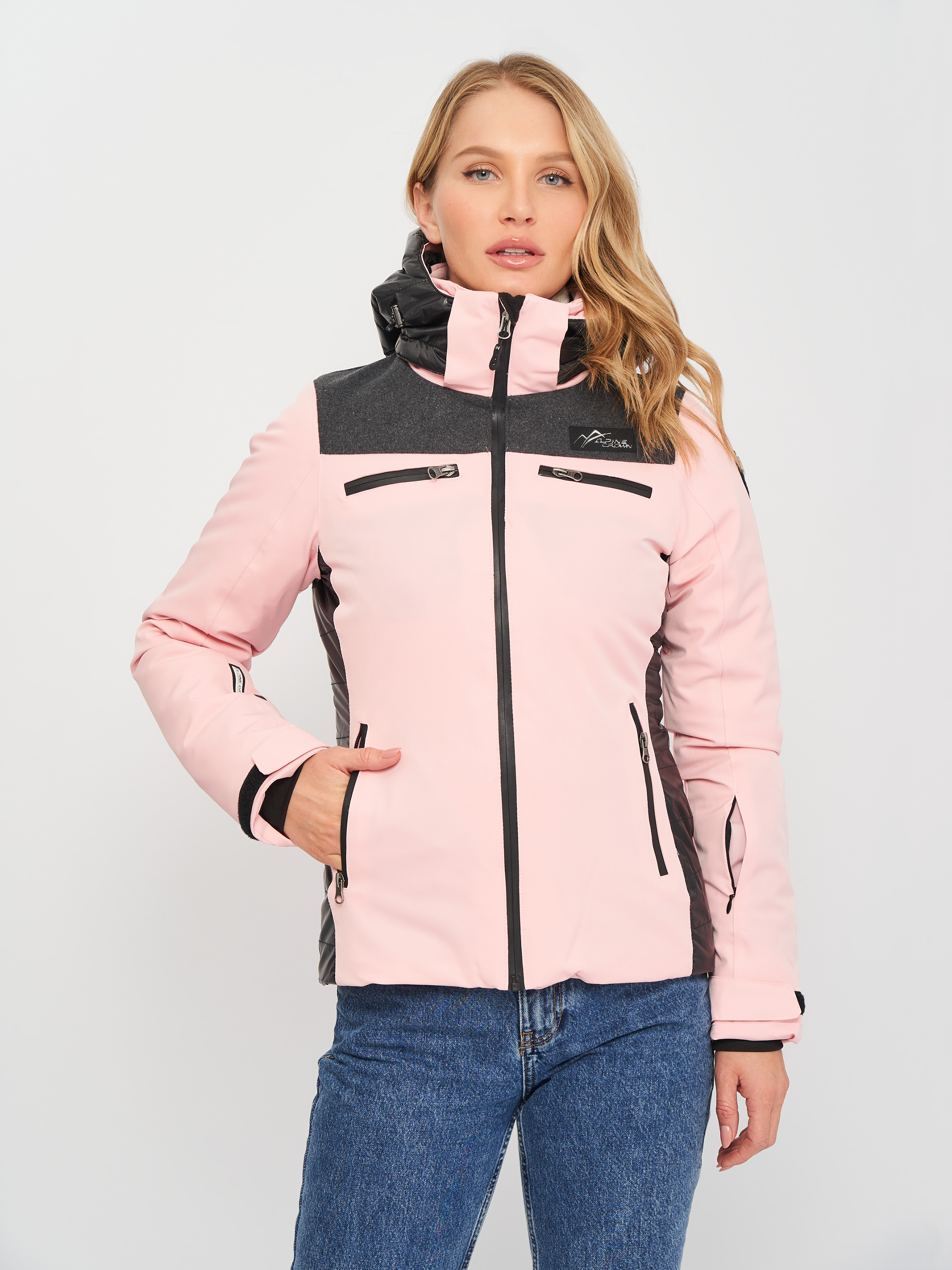

Куртка лыжная Alpine Crown ACSJ-170104-002  Розово-черная, Куртка лыжная Alpine Crown ACSJ-170104-002 34 Розово-черная