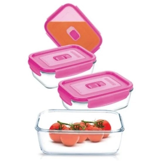 

Набор судков Luminarc Pure box rect pink N0341