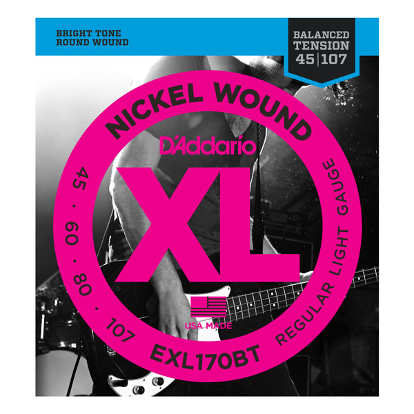 

Струны D`ADDARIO EXL170BT XL BALANCED TENSION BASS REG. LIGHT 45-107