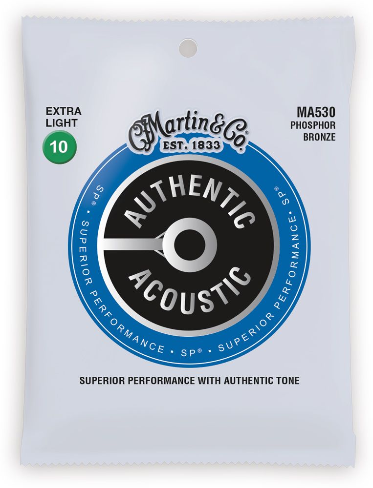 

Струны для гитары MARTIN MA530 Authentic Acoustic SP 92/8 Phosphor Bronze Extra Light (10-47)