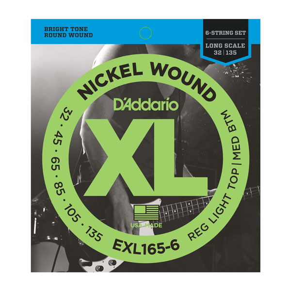 

Струны D`ADDARIO EXL165-6 XL REG LIGHT TOP / MED BOTTOM 6 STRING 32-135