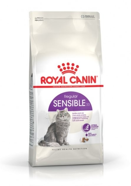 

Сухой корм для котов от 1 года с чувствительным пищеварением Royal Canin Sensible 2 кг (3182550702317)