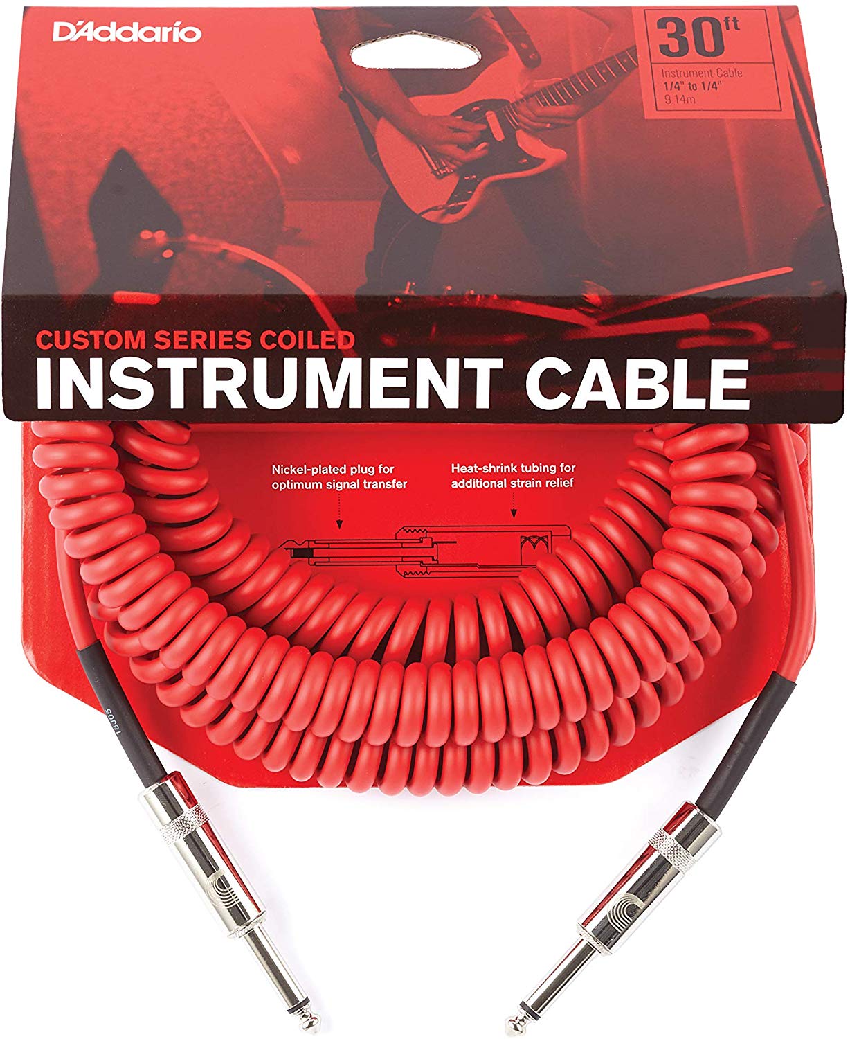 

Кабель D`ADDARIO PW-CDG-30RD Coiled Instrument Cable - Red