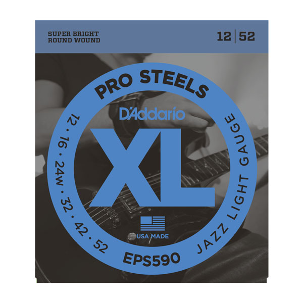 

Струны D`ADDARIO EPS590 XL PRO STEELS JAZZ LIGHT 12-52