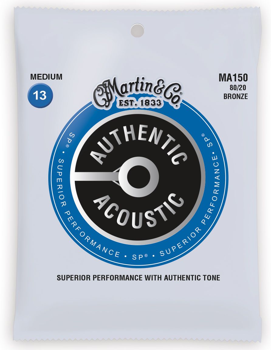 

Струны для гитары MARTIN MA150 Authentic Acoustic SP 80/20 Bronze Medium (13-56)