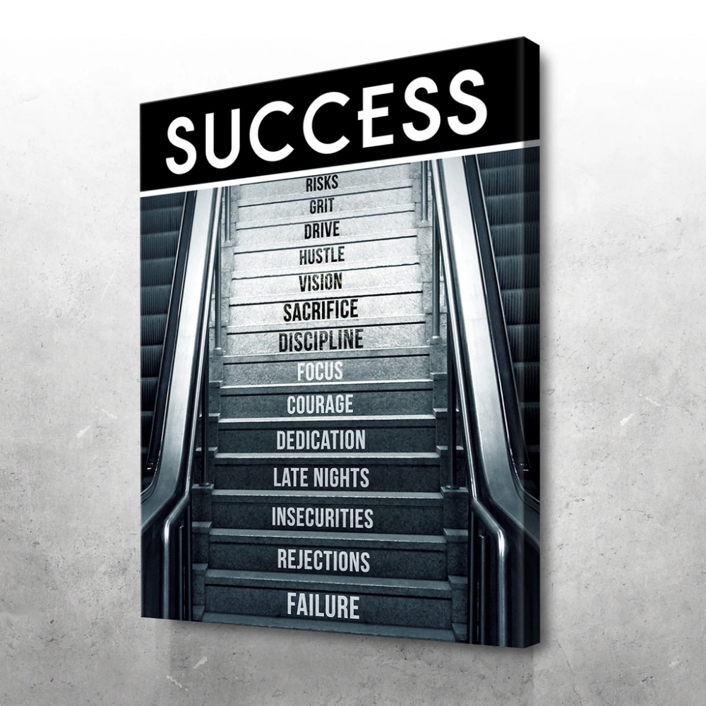 

Картина на холсте Мотивация Success 90х120 см.