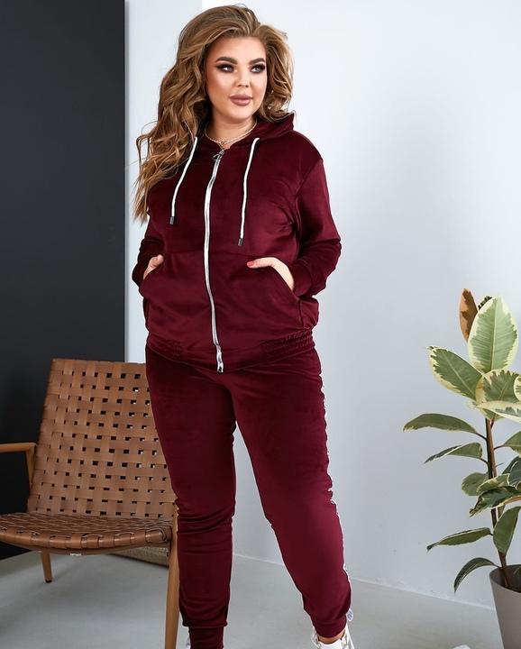 

Спортивный костюм G&M k-84811 50-52 Размер цвет бордовый
