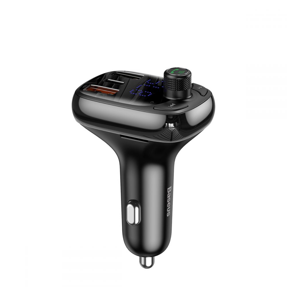 

Автомобильное ЗУ Baseus FM Launcher S-13 2USB + Type-C black