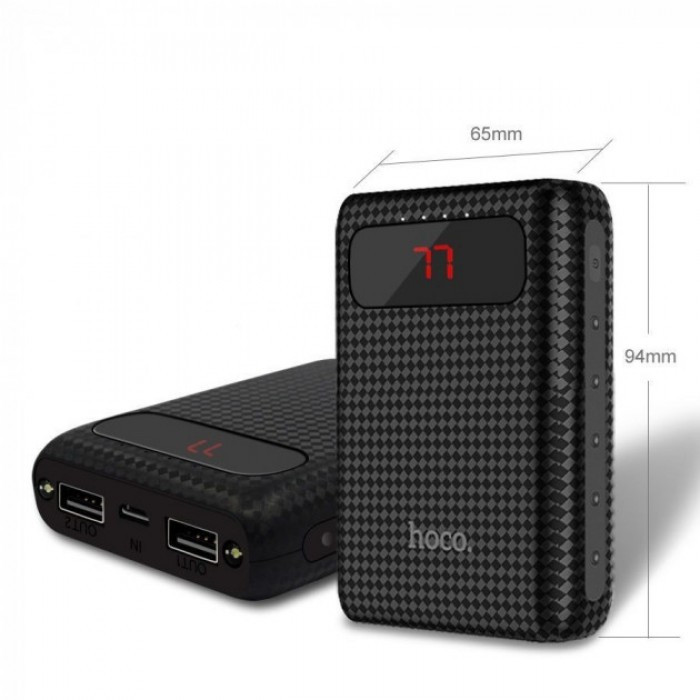 

УМБ Power bank HOCO B20 Mige 10000 mAh, Чёрный