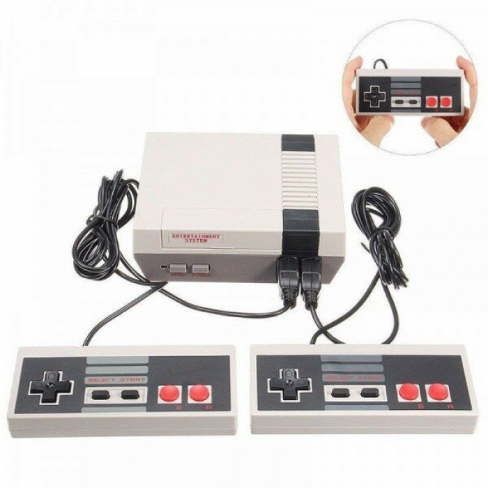 

Игровая приставка Mini NES + 620 игр консоль с джойстиками, Серый