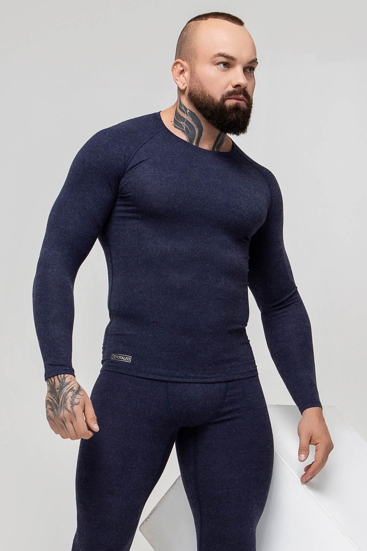 

Мужская термофутболка Totalfit Light TMR1-V12 3XL Темно-синий