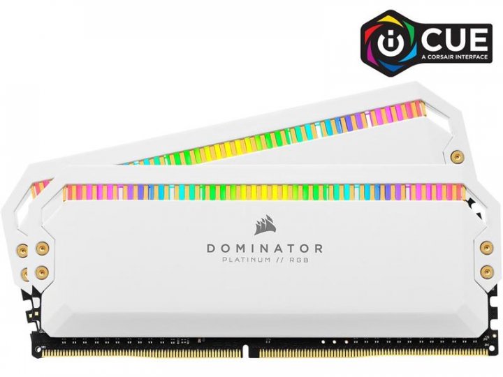 

Corsair Dominator Platinum RGB White CMT16GX4M2C3600C18W (CMT16GX4M2C3600C18W)