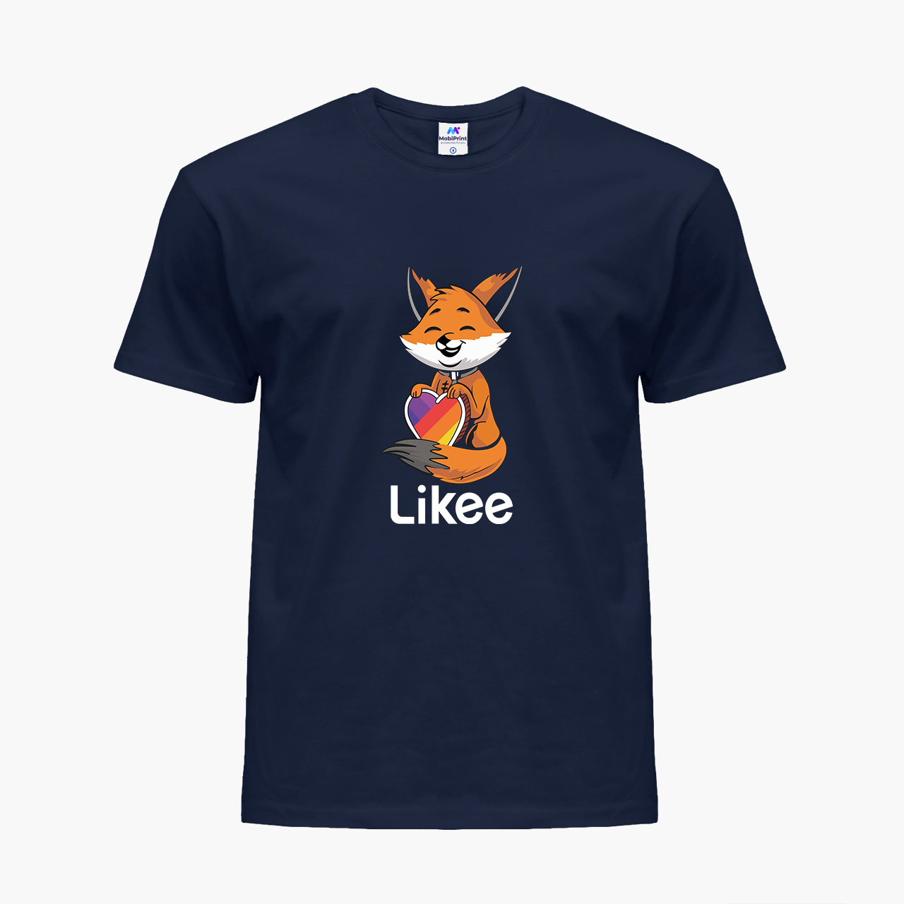 

Детская футболка для девочек Лайк Лиса (Likee Fox) (25186-1033-80) 122-128 см Хлопок Темно-синий