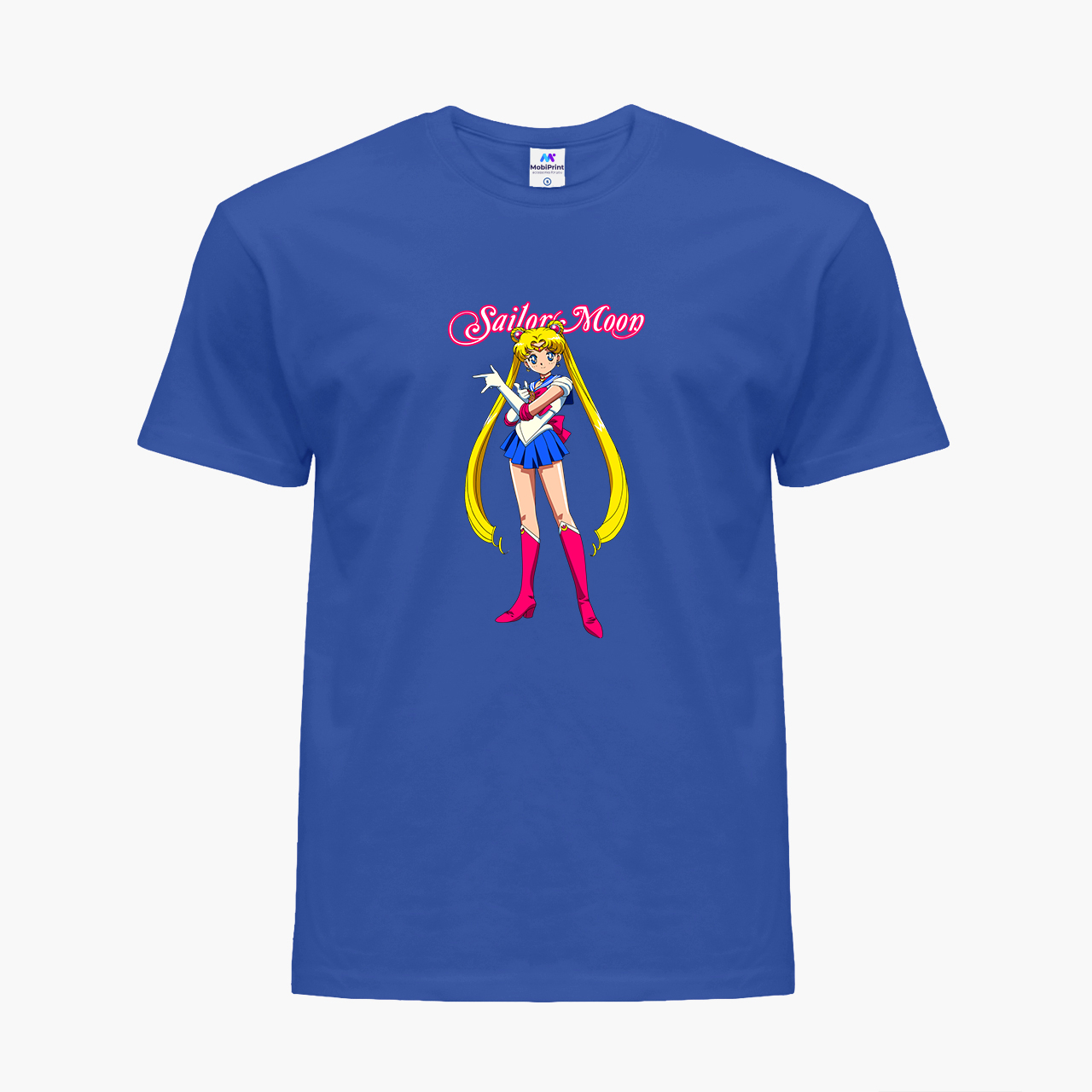 

Детская футболка для девочек Сейлор Мун (Sailor Moon) (25186-2916-61) 104-110 см Хлопок Синий