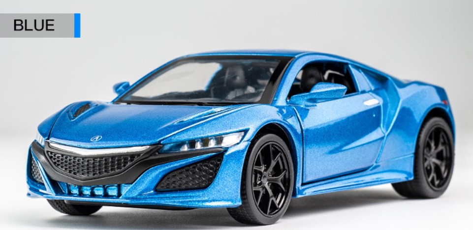 

Модель автомобиля Acura NSX 1:32 звук и свет синего цвета