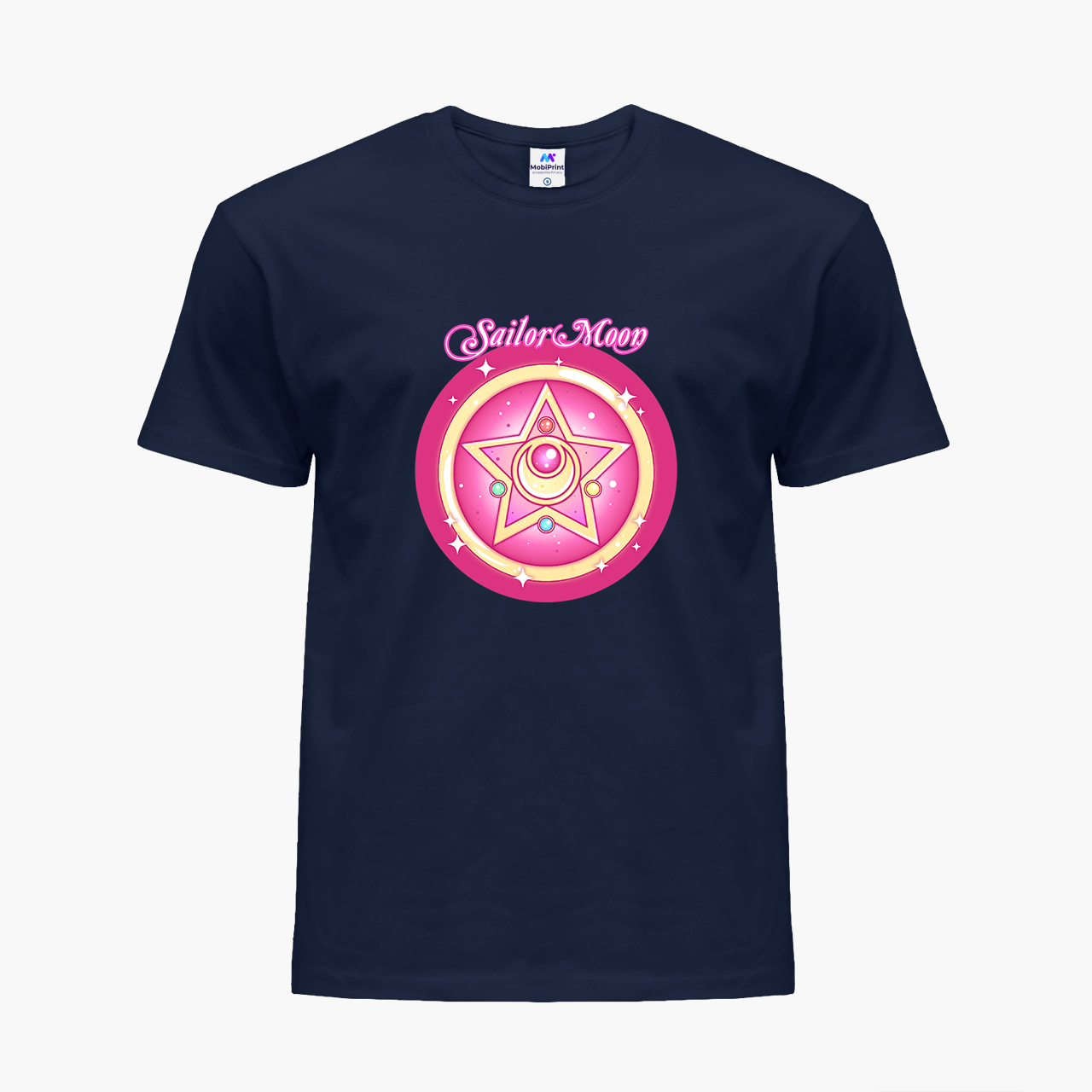 

Детская футболка для девочек Сейлор Мун (Sailor Moon) (25186-2918-81) 134-140 см Хлопок Темно-синий