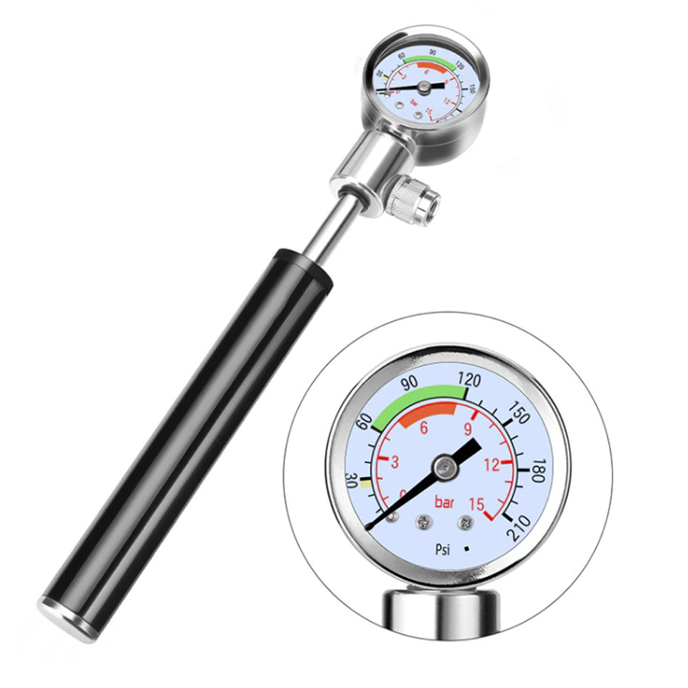 

Портативный велосипедный насос с манометром Feel Fit QT-020 черный